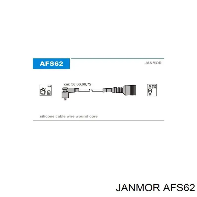 Дроти запалювання Janmor AFS62 ціна, від 21.14 USD