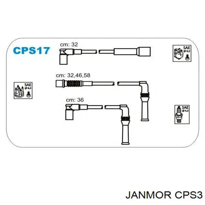CPU3 Janmor Проводи високовольтні