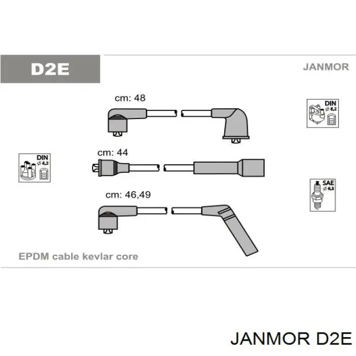D2E Janmor дріт високовольтні, комплект