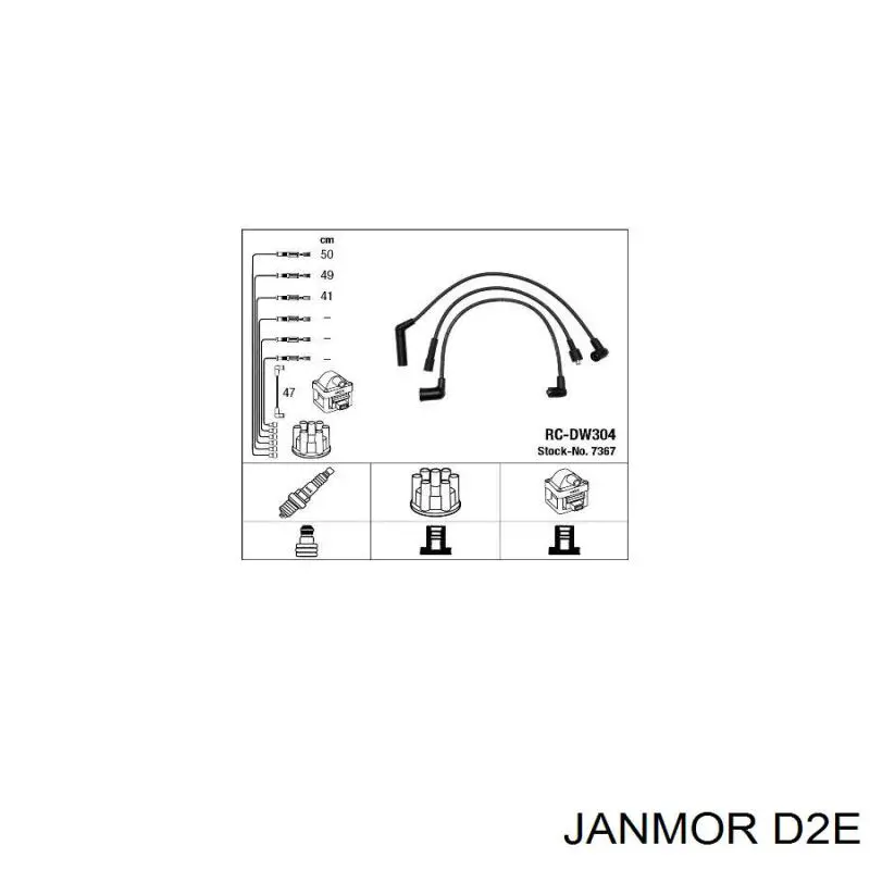 D2E Janmor Проводи високовольтні