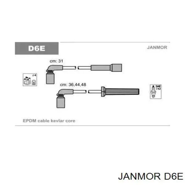 D6E Janmor Проводи високовольтні