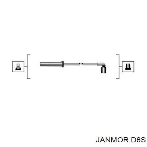 D6S Janmor дріт високовольтні, комплект