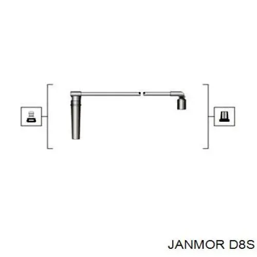 Купити D8S Janmor Провід високовольтні, комплект