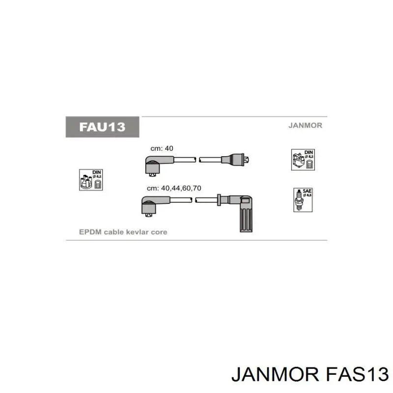 Дроти запалювання Janmor FAS13 ціна, від 13.58 USD