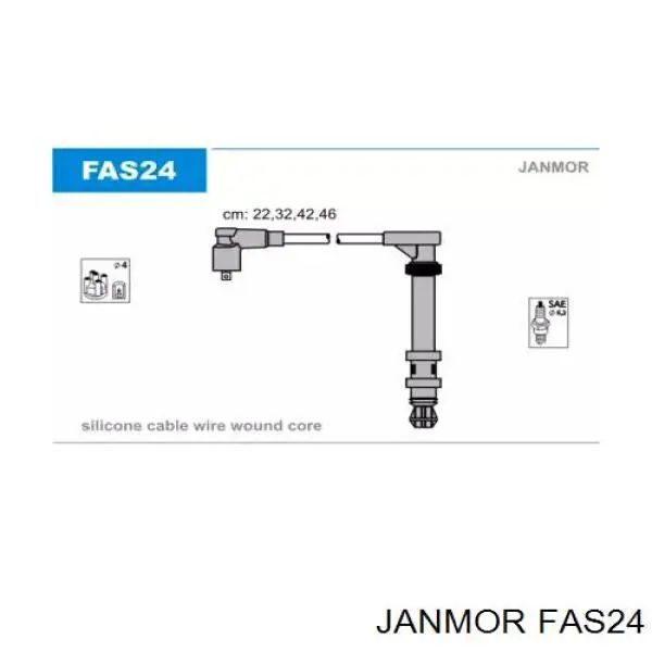 FAS24 Janmor Проводи високовольтні