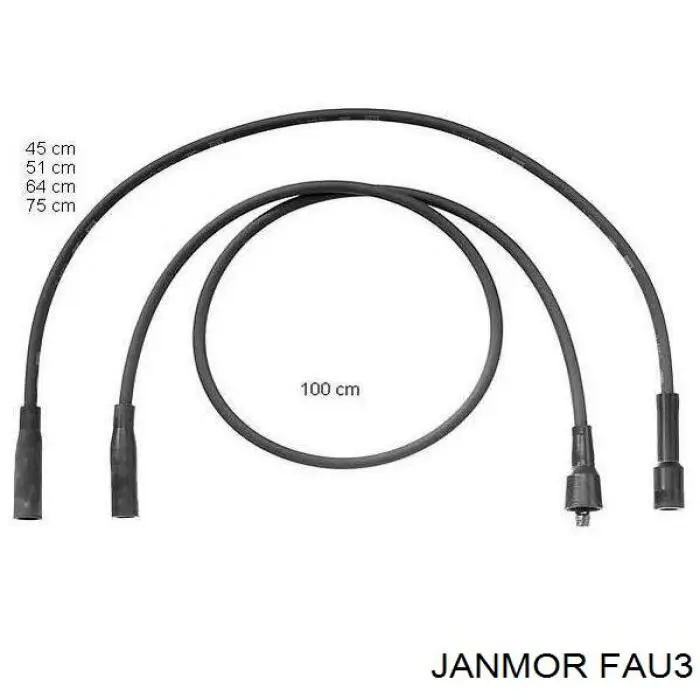 FAU3 Janmor дріт високовольтні, комплект