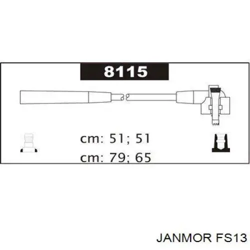 FS13 Janmor дріт високовольтні, комплект