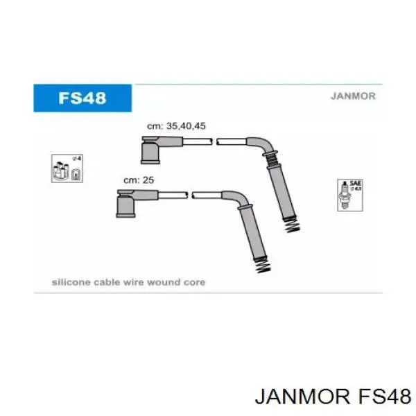 FS48 Janmor Проводи високовольтні