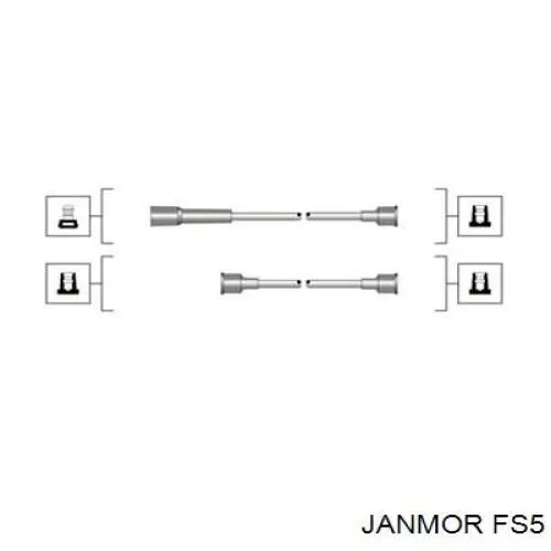 Дроти запалювання Janmor FS5 ціна, від 15.23 USD