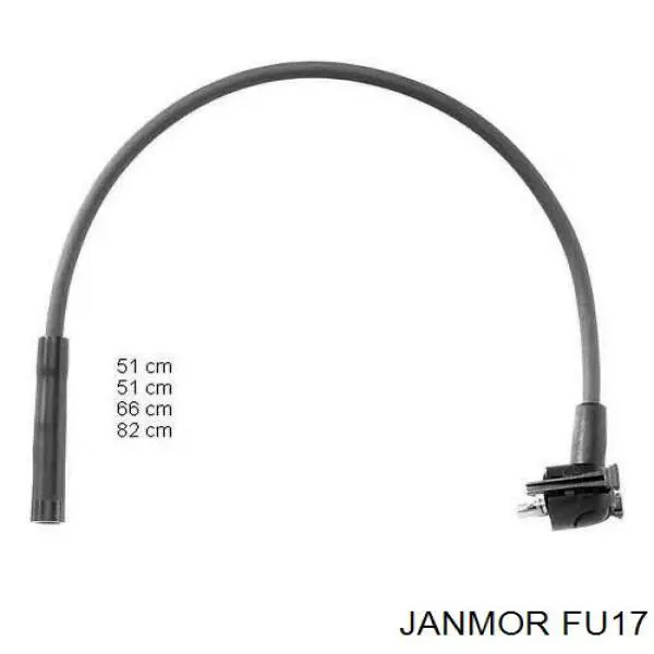 Високовольтні дроти FU17 Janmor