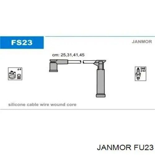 Дріт високовольтний, комплект FU23 Janmor