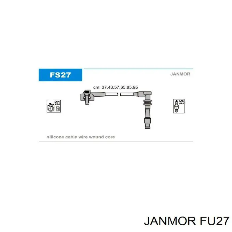 Високовольтні дроти FU27 Janmor