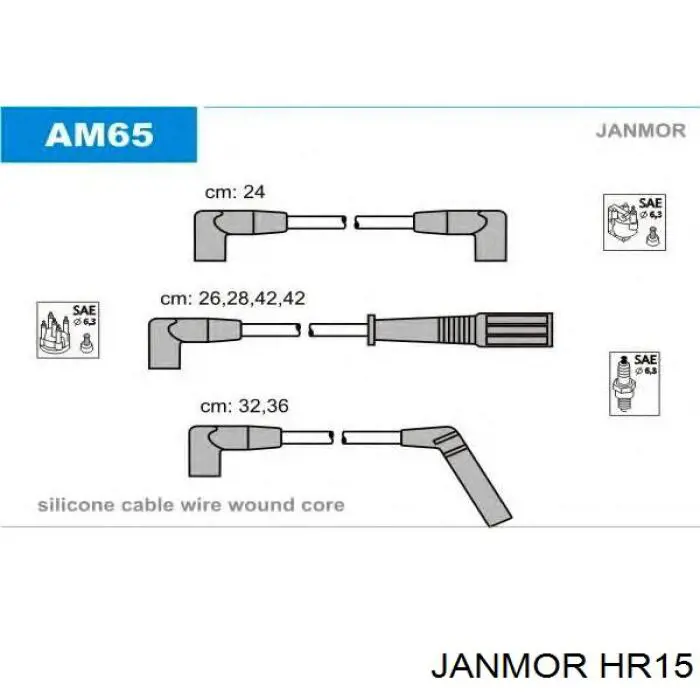 HR15 Janmor Проводи високовольтні