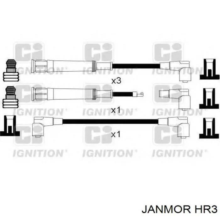 Високовольтні дроти HR3 Janmor