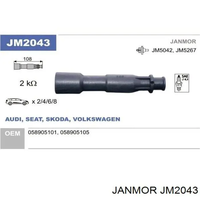  Janmor JM2043 ціна, від 11.42 USD