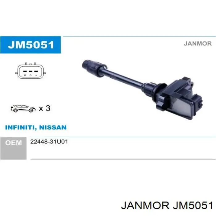 JM5051 Janmor котушка запалювання