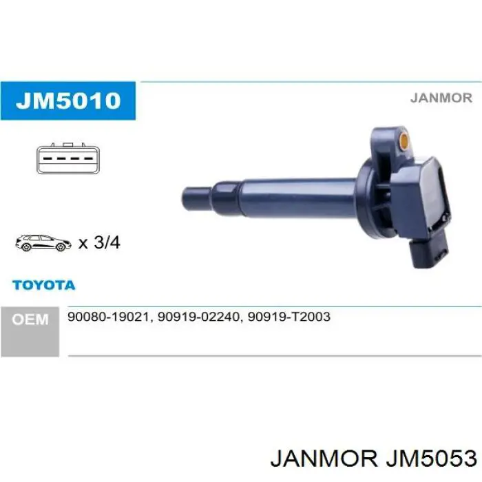 Купити JM5053 Janmor Котушка запалювання