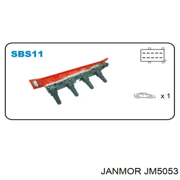 JM5053 Janmor Котушка запалювання