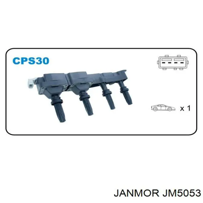 Котушка запалювання JM5053 Janmor