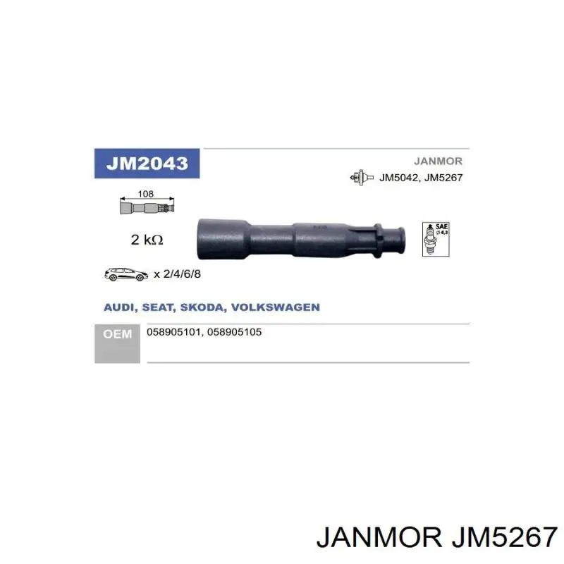 JM5267 Janmor Котушка запалювання