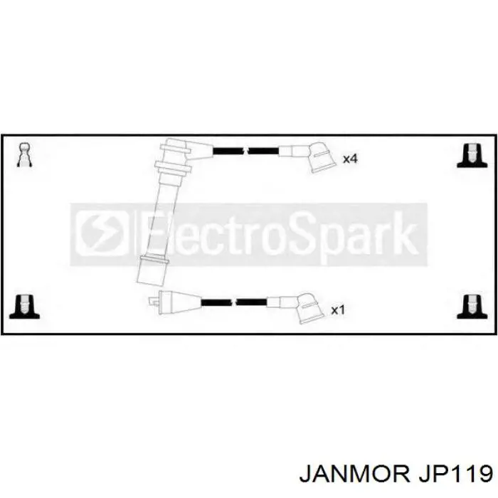 Високовольтні дроти 2245071J25 Nissan/Infiniti