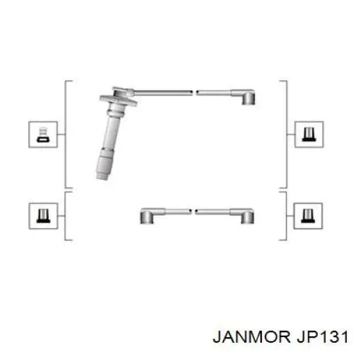 Купити JP131 Janmor Провід високовольтні, комплект