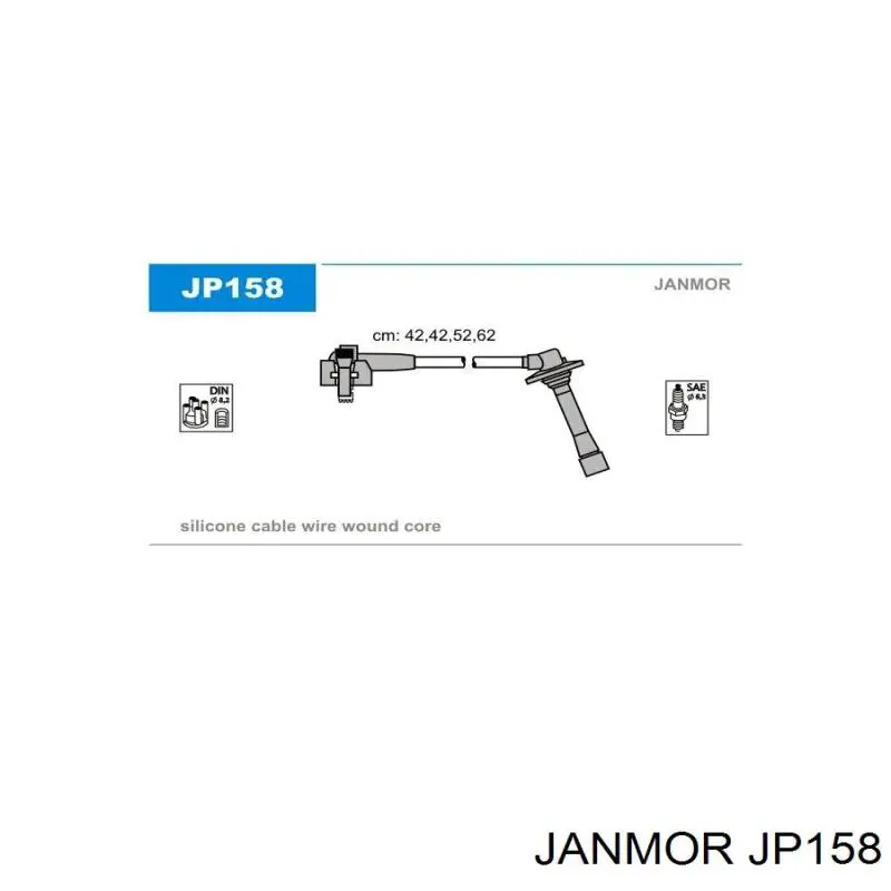 Дроти запалювання Janmor JP158 ціна, від 33.56 USD