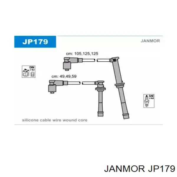 JP179 Janmor Проводи високовольтні
