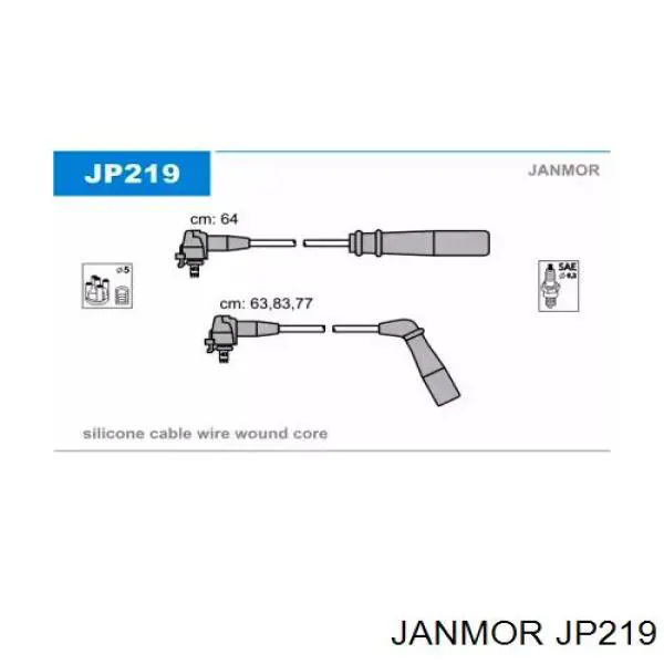 JP219 Janmor Проводи високовольтні