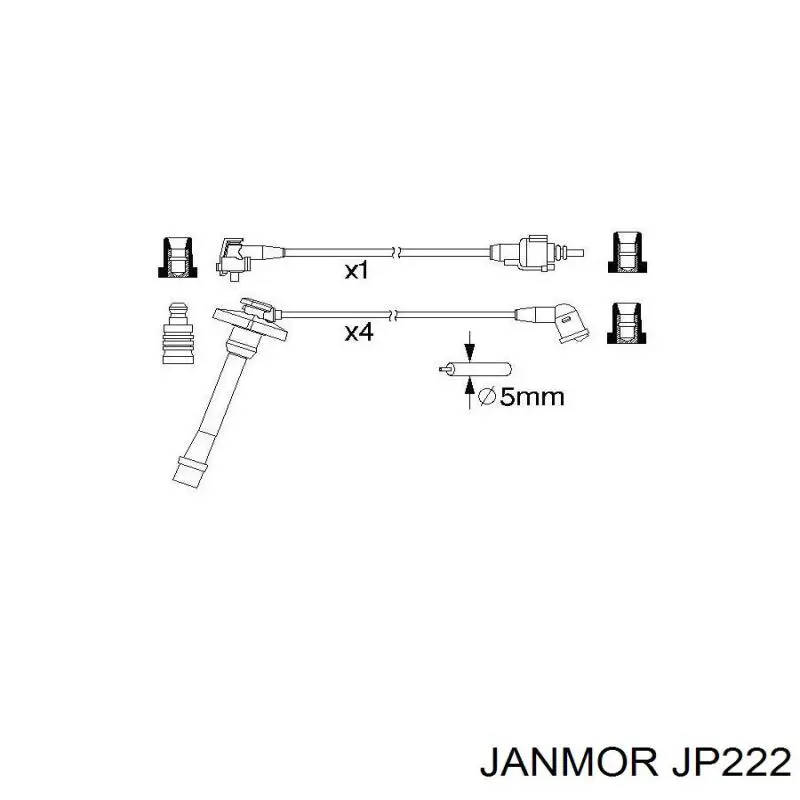 Купити JP222 Janmor Провід високовольтні, комплект