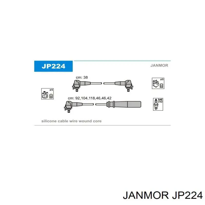 Купити JP224 Janmor Провід високовольтні, комплект
