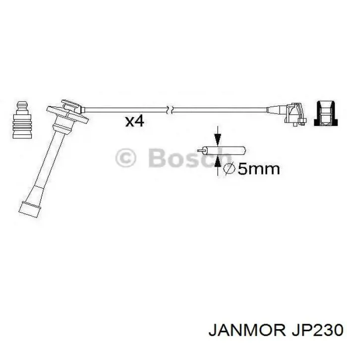 Купити JP230 Janmor Провід високовольтні, комплект