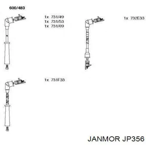 Купити JP356 Janmor Провід високовольтні, комплект