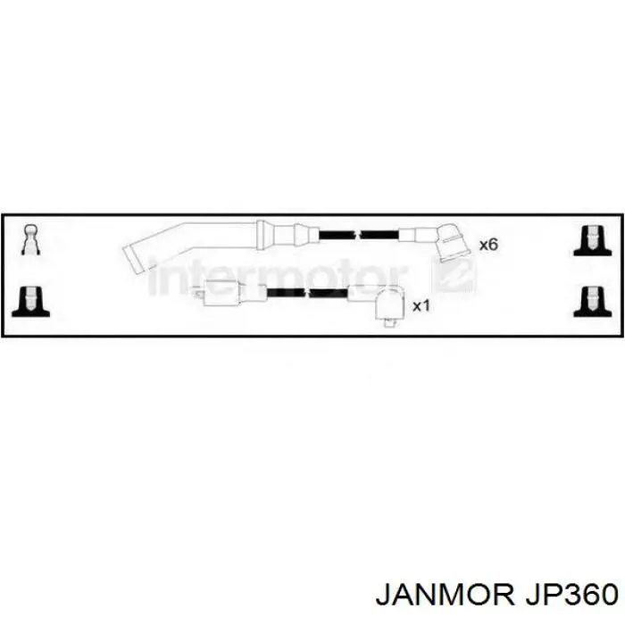 Дроти запалювання Janmor JP360 ціна, від 15.97 USD