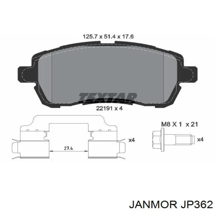 JP362 Janmor Проводи високовольтні