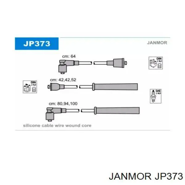 JP373 Janmor Проводи високовольтні
