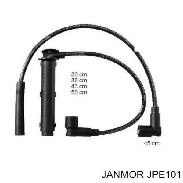 Дріт високовольтний, комплект JPE101 Janmor