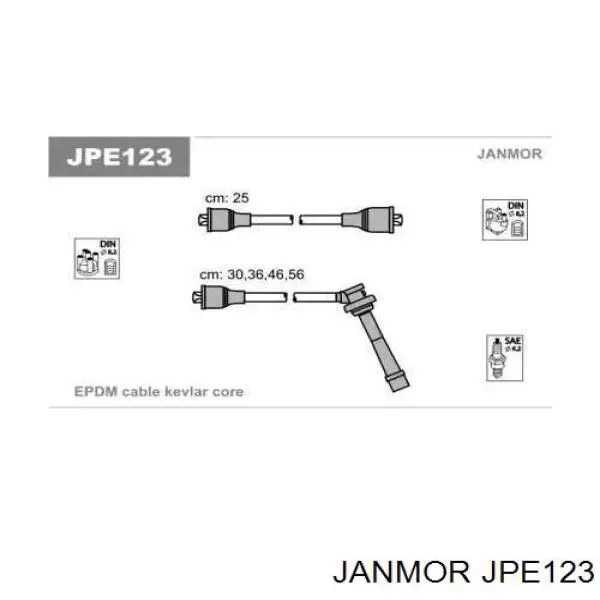 Дроти запалювання Janmor JPE123 ціна, від 29.16 USD