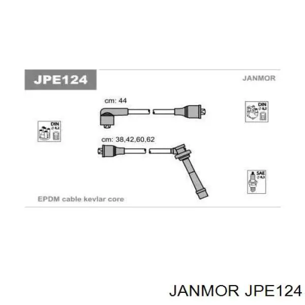 Купити JPE124 Janmor Провід високовольтні, комплект