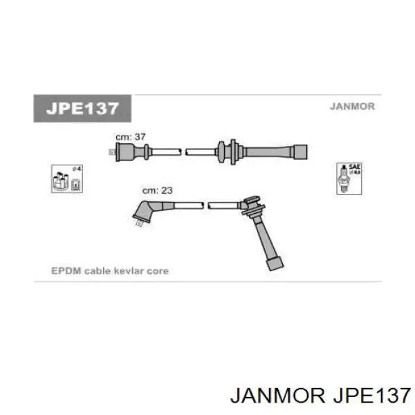 Дроти запалювання Janmor JPE137 ціна, від 20.30 USD