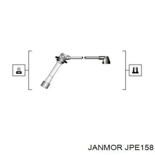 Дроти запалювання Janmor JPE158 ціна, від 29.13 USD
