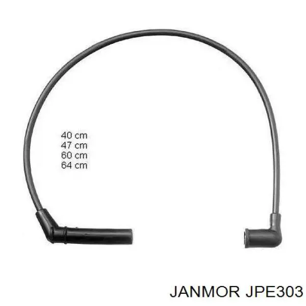 Дріт високовольтний, комплект JPE303 Janmor