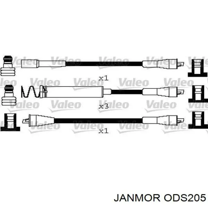 ODS205 Janmor дріт високовольтні, комплект