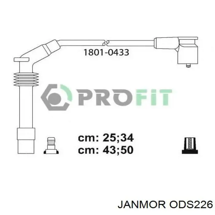 ODS226 Janmor Проводи високовольтні
