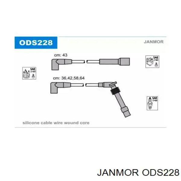 Високовольтні дроти 8105 Sentech