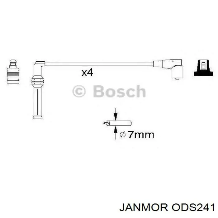 Купити ODS241 Janmor Провід високовольтні, комплект