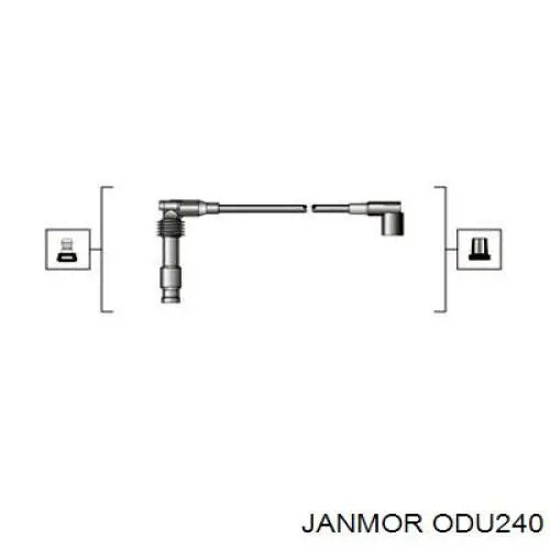 Дроти запалювання Janmor ODU240 ціна, від 34.99 USD
