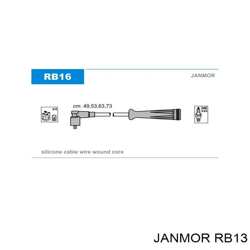 RB13 Janmor Проводи високовольтні