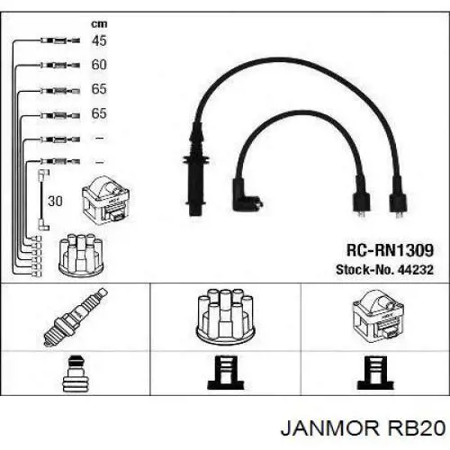 Високовольтні дроти RB20 Janmor