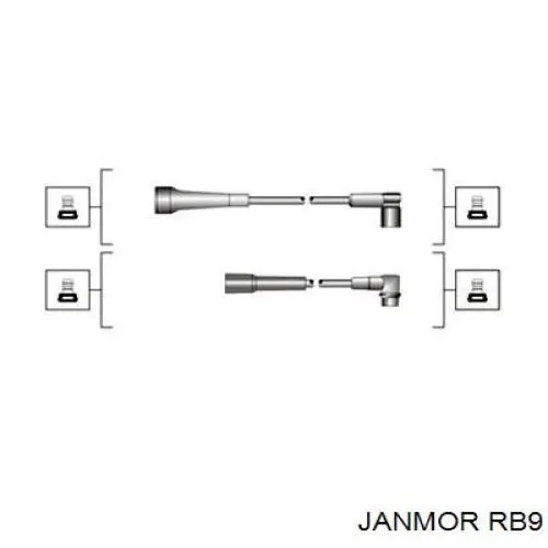 Купити RB9 Janmor Провід високовольтні, комплект